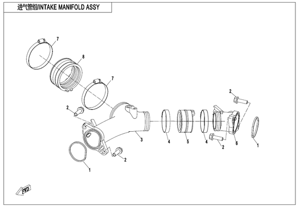 JOINT HOSE,AIR INLET PIPE