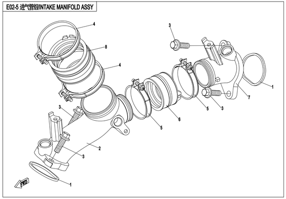 BOLT M8X25 REPL BY 0130-011114-0010 M8x25