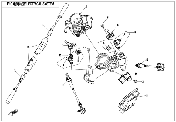 ECU X8 EURO 2 VÄG SENSOR ON FRONT WHEEL DELPHI MT05.3