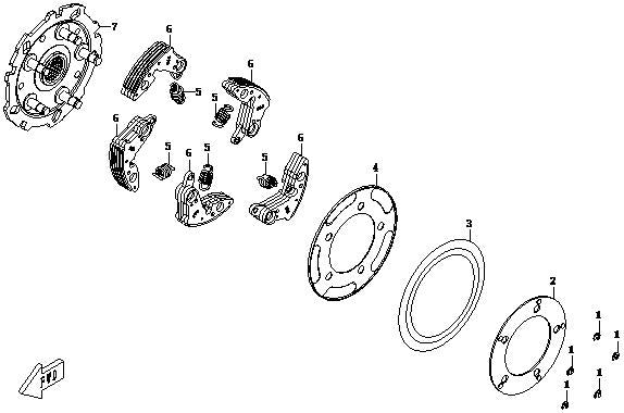RETURN SPRING, CLUTCH HONG ZHENG