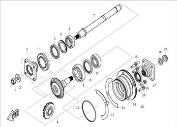 ADJUSTING GASKET, DRIVEN BEVEL GEAR T=0.15 T=0.15