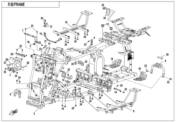 UPPER BRACKET, FRONT GEAR CASE