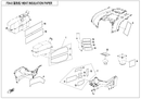 FRONT HEAT INSULATOR, LH PANEL-4