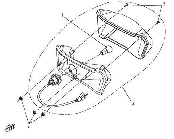TAIL LIGHT REPL BY 9050-160410-20000