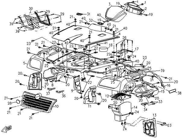 LH AIR DEFLECTOR, RADIATOR - WHEN STOCK IS 0 THIS ITEM IS NO LONGER AVAILABLE