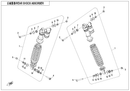 REAR SHOCK ABSORBER ASSY. GHOST GRAY-2