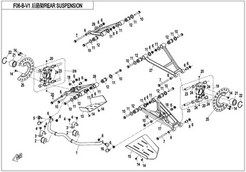 LH REAR BEARING CARRIER ASSY, - 0