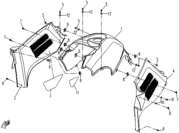 SHORT LH SIDE COVER
