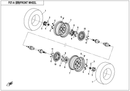 FRONT TIRE, ATV 25x8-12, CST ABUZZ-1