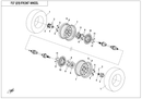 FRONT TIRE, ATV 25x8-12, CST ABUZZ-6