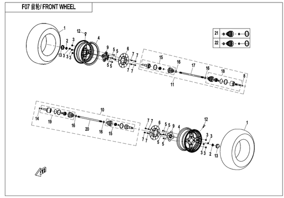 FRONT SHAFT, LH REPL BY 9010-270105-000S0