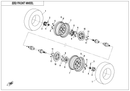 FRONT TIRE, ATV 25x8-12, CST ABUZZ-5