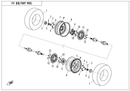 FRONT RIM 12 IN, DOUBLE CROSS ALUM WHEEL-7