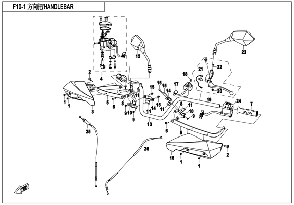 PARKING CABLE, REAR BRAKE