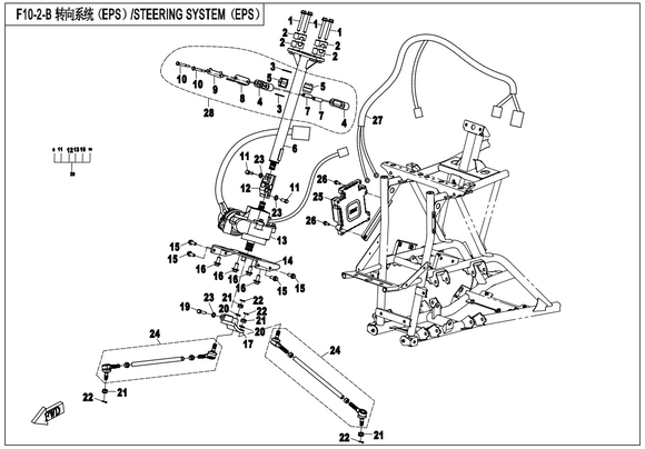 STEERING ROD REPL BY 9010-100530-20000
