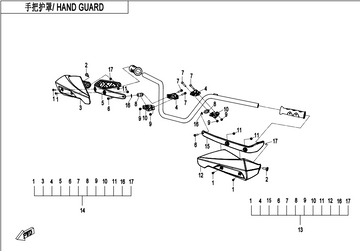 LH HAND GUARD REPL BY 9AWA-1012A0