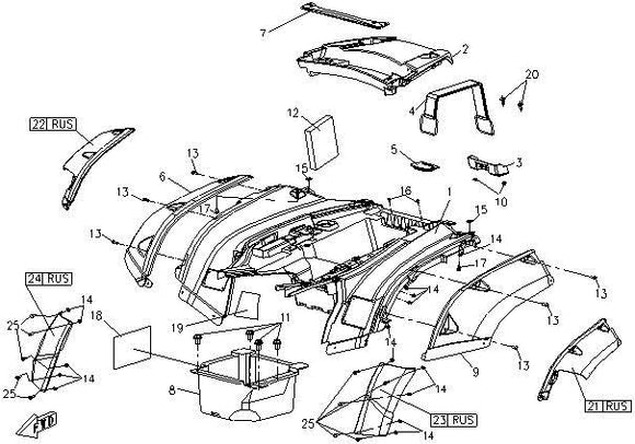REAR LH SIDE STRIP