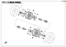 MOUNTING BRACKET, REAR WHEEL EXTENDED SPLINE-1