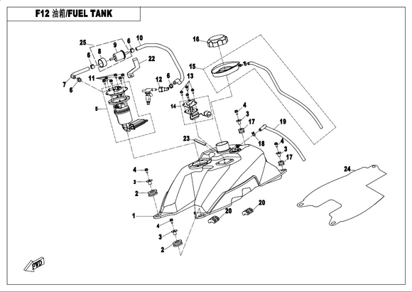 FUEL FILTER ASSY, EFI
