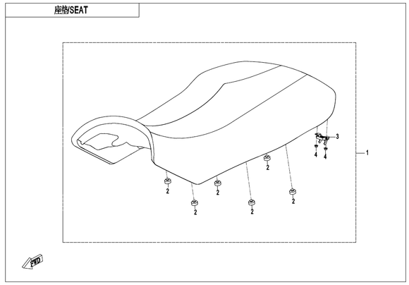SEAT ASSY - WHEN STOCK IS 0 THIS ITEM IS NO LONGER AVAILABLE BLACK