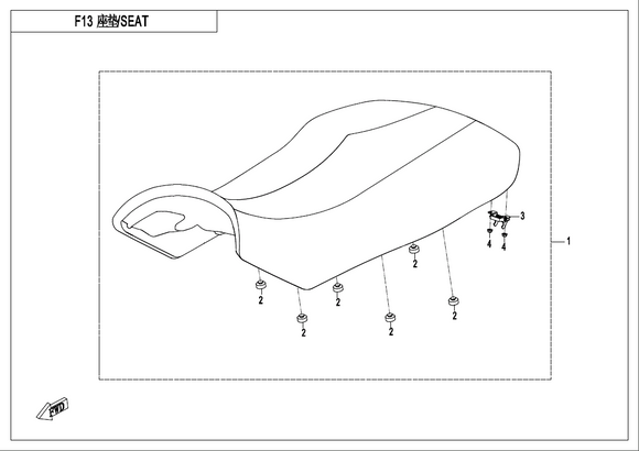 SEAT ASSY - WHEN STOCK IS 0 THIS ITEM IS NO LONGER AVAILABLE BLACK@^WHITE