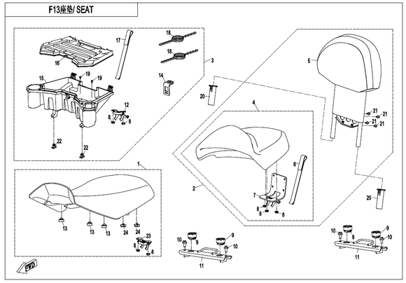 TIE, BACKREST - WHEN STOCK IS 0 THIS ITEM IS NO LONGER AVAILABLE