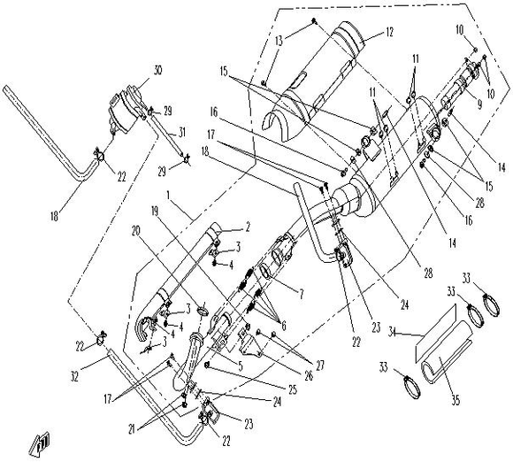 EXHAUST PIPE REPL BY 9010-0201A0