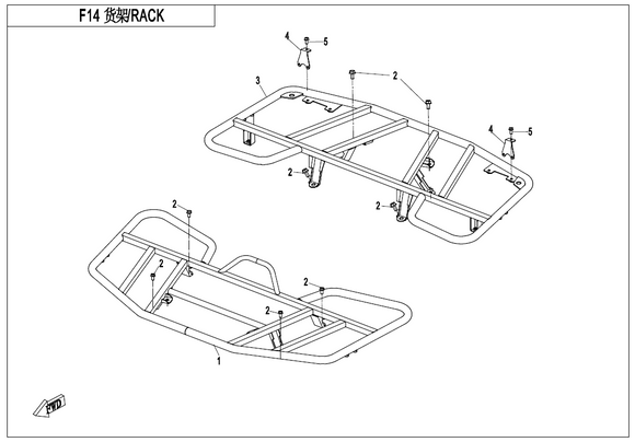 REAR RACK ASSY REPL BY 9GQ0-142000-30000