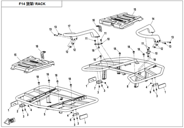 LH BRACKET, REAR REFLECTOR