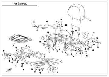 LH BRACKET, SIDE REFLECTOR - 0