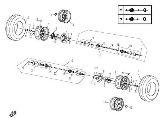 FRONT SHAFT, LH REPL BY 9010-270105-000S0