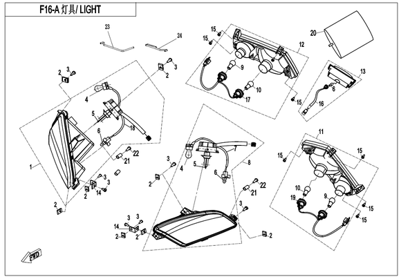 CABLE, LH HEADLIGHT - WHEN STOCK IS 0 THIS ITEM IS NO LONGER AVAILABLE
