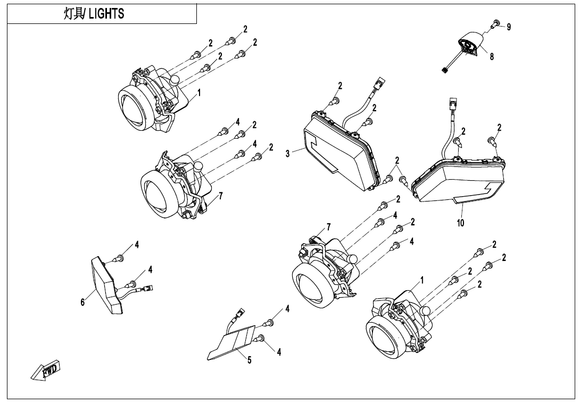 LICENCE LIGHT, T3 - INTERCHANGEABLE WITH 9AWA-161400-10000