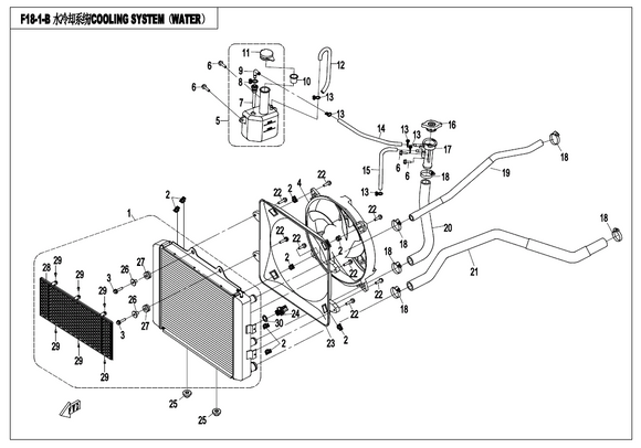 WATER OUTLET HOSE, RADIATOR