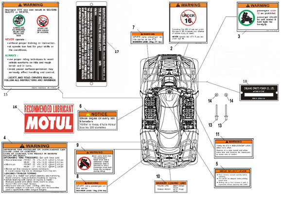 INSTRUCTION LABEL, TOWING LOAD - WHEN STOCK IS 0 THIS ITEM IS NO LONGER AVAILABLE