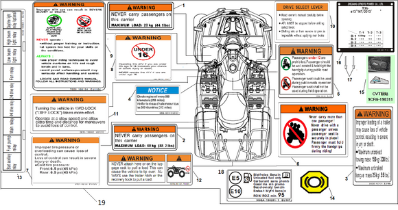 WARNING DECAL ASSY