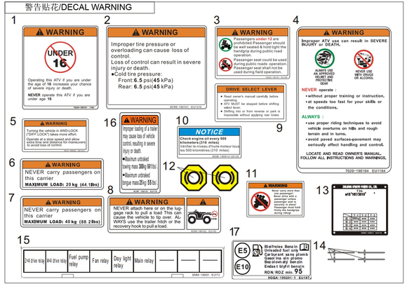 DECAL, SAFETY WARNING