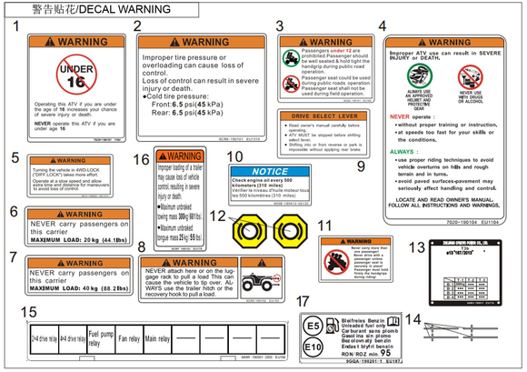 DECAL, SAFETY WARNING