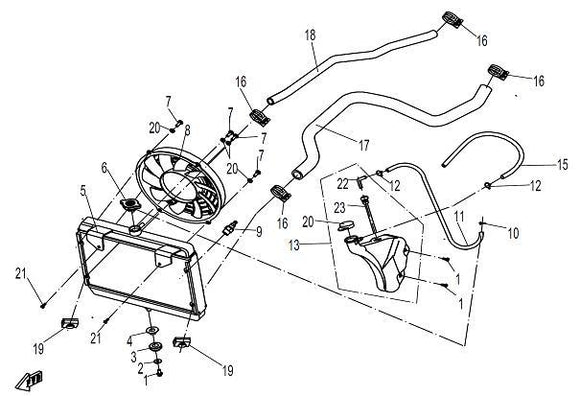 WATER OUTLET HOSE,RADIATOR
