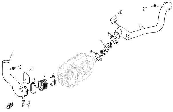 OIL STORAGE HOSE REPL BY 0180-110005