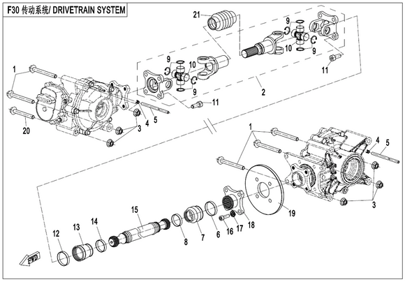 FRONT DRIVE SHAFT REPL BY 9GQ0-290200-00001