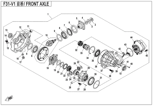 CASE, FRONT GEAR CASE