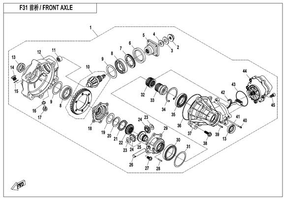 CASE, FRONT GEAR CASE