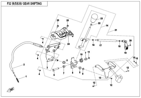 LIMITATOR, GEARSHIFT LEVER