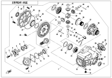 LH CV SHAFT GEAR - 0