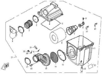 AIR FILTER ASSY REPL BY 018B-110000-1000