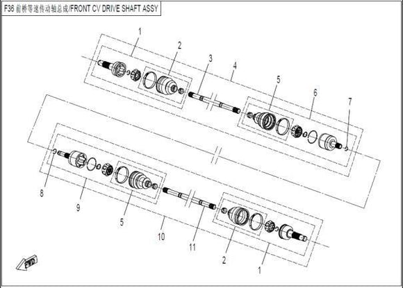 DUST BOOT KIT, MOTION END SPS