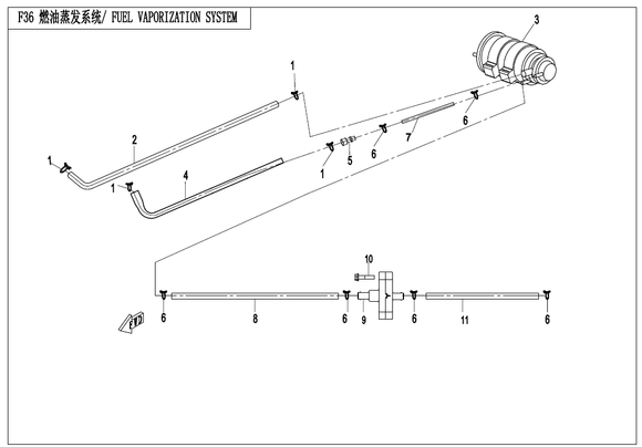 FUEL VAPOR HOSE II - WHEN STOCK IS 0 THIS ITEM IS NO LONGER AVAILABLE