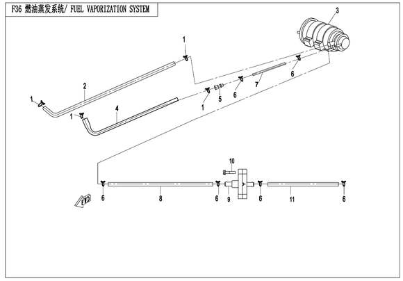 FUEL VAPOR HOSE II - WHEN STOCK IS 0 THIS ITEM IS NO LONGER AVAILABLE