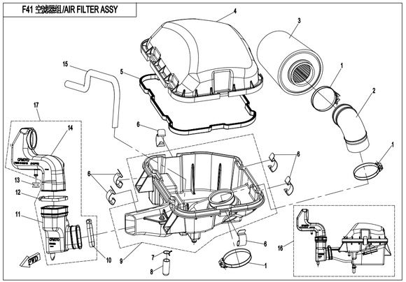 AIR INLET PIPE - WHEN STOCK IS 0 THIS ITEM IS NO LONGER AVAILABLE